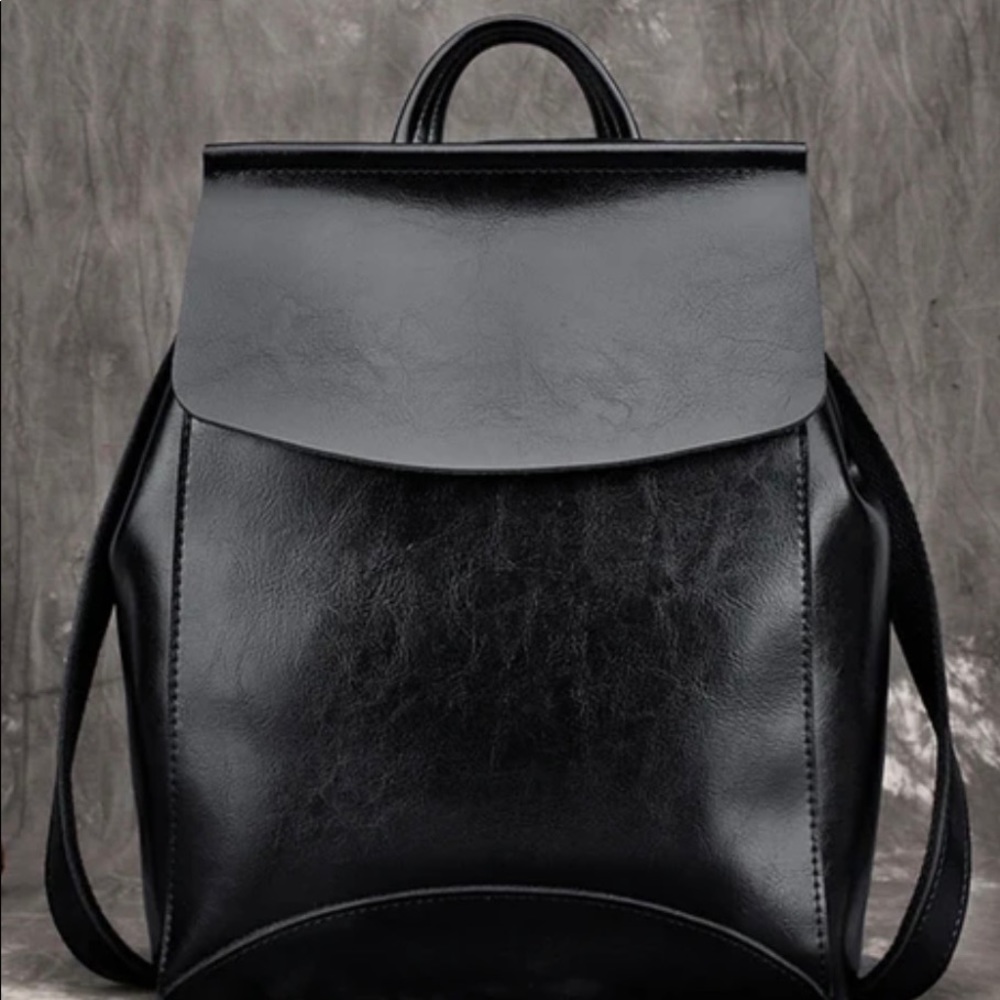 Rockcow Vintage Leather College Backpack